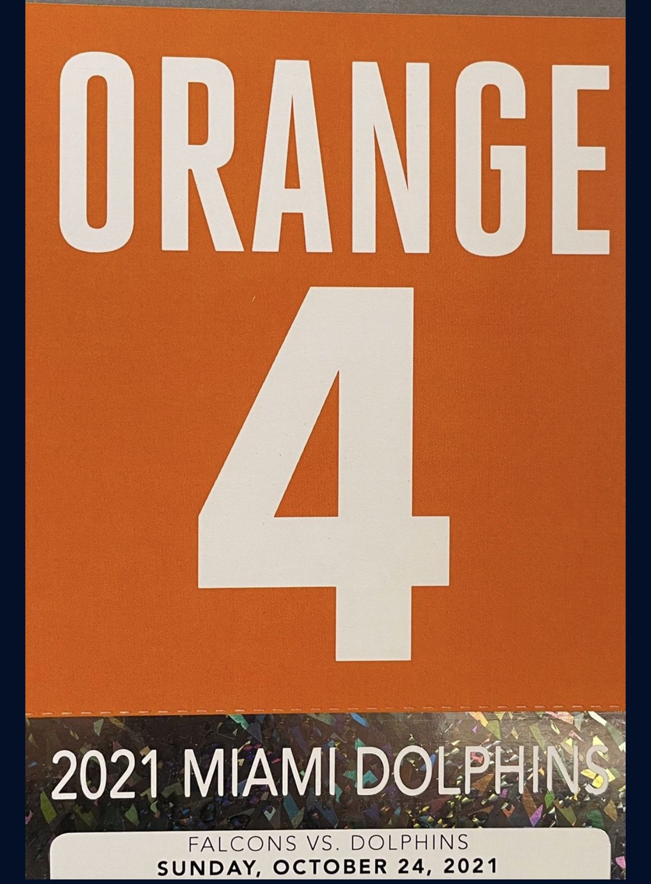 Miami Dolphins Parking Pass 