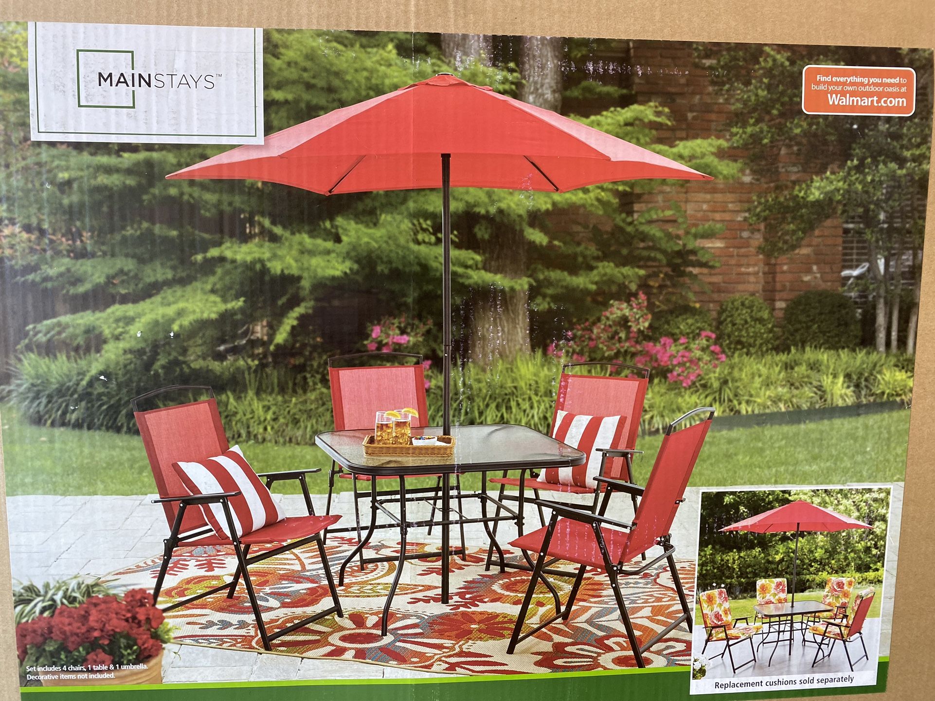 FREE DELIVERY AND INSTALLATION Mainstays Albany Lane 6 Piece Outdoor