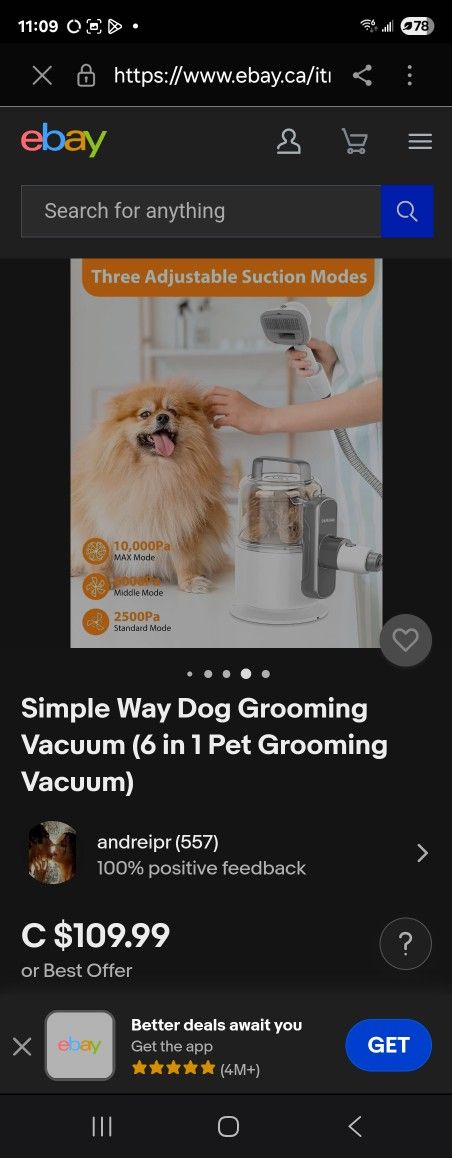 Pet Grooming Vacume