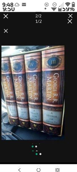A Game of Thrones Clash of Kings Storm of Swords Feast Crows Martin HBO HC Set