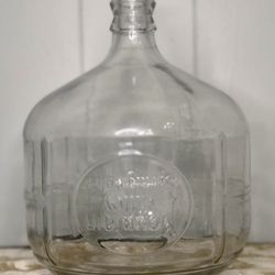 Vintage Mountain Valley Spring Water Panel Glass Bottle Jug
