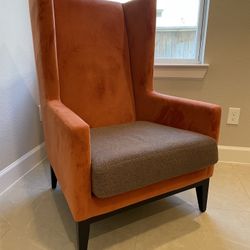 Orange Accent Chair (American Leather Brand)