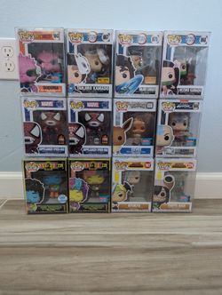 Big Funko Pop Lot Of Anime, Pokemon, Sports, Cartoons, Tv Shows, Etc