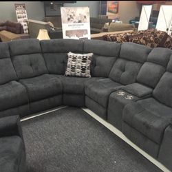 Reclining Sectional Available For Immediate Delivery