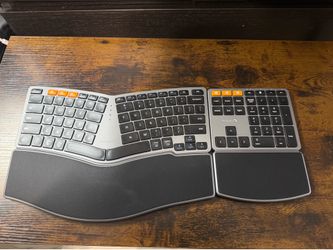 ProtoArc EK04 Wireless Ergonomic Split Keyboard + Numeric Keypad Wrist Rest