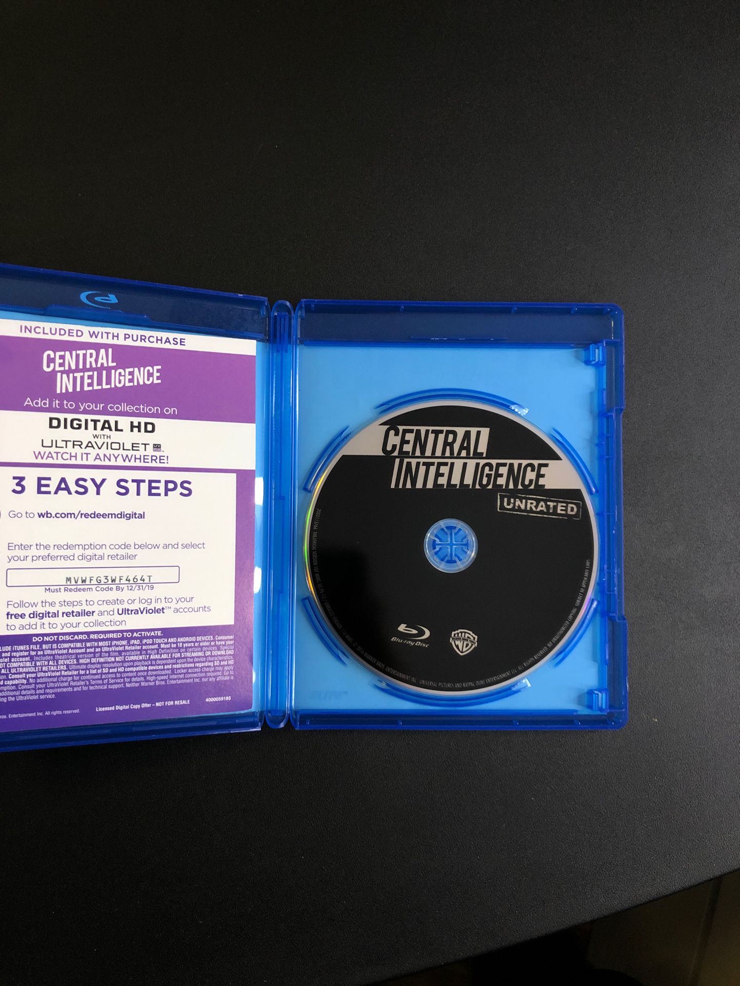Central Intelligence Movie (Blu-Ray)