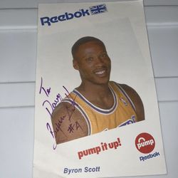 Byron Scott Vintage Signature Autograph