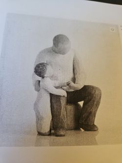 Hallmark/Willow Tree father/ grandfather child figurine