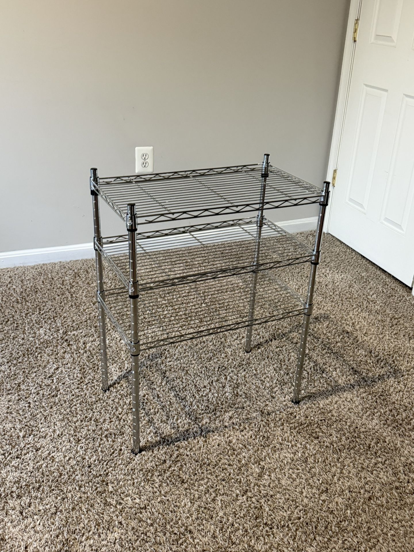 3-Tier Metal Storage Rack Shelf