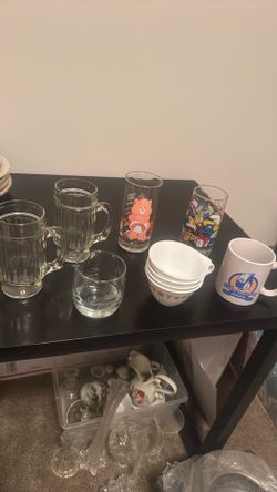 Antique, and collectible glasses, and sundae jars