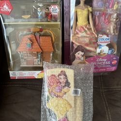 New Disney beauty and the beast Belle toy set