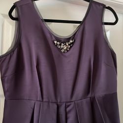 Simply Vera - Vera Wang purple sleeveless dress