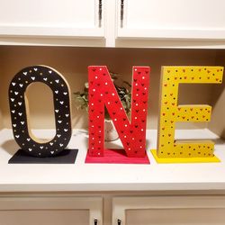 ONE birthday decoration