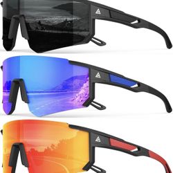 Polarized Sports Sunglasses for Men Women, UV400