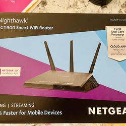 L👀K!Netgear Nighthawk AC1900 Smart WiFi Gaming Streaming Router Model R7000