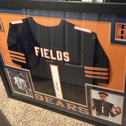 Just Fields Signed Framed jersey 