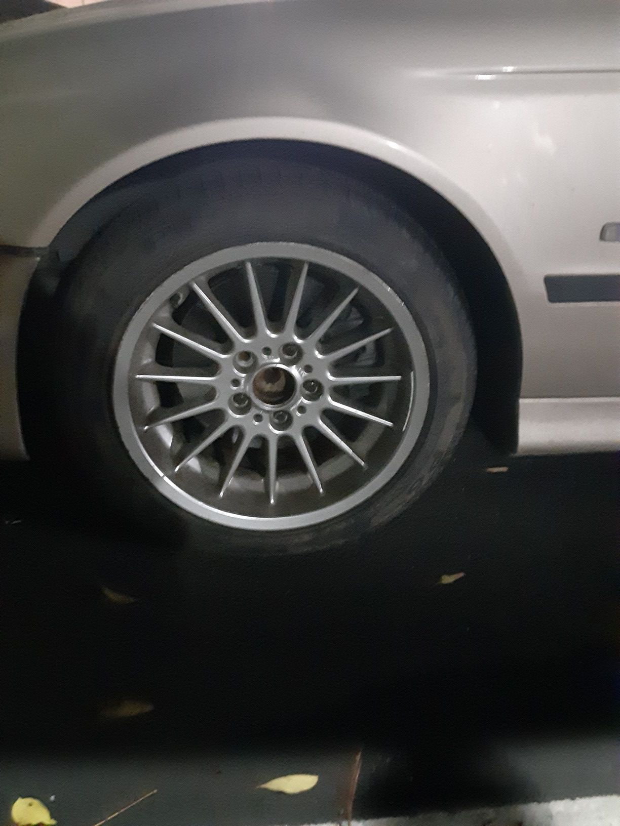 Set of 5 BMW wheels.