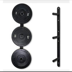 Signature Fitness Weight Plate Wall Mount Storage Rack