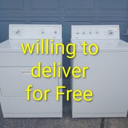 Kenmore Heavy  Washer And Electric Dryer Set