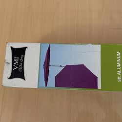 VMI Outdoor Living 9FT Aluminum Market Umbrella. NEW