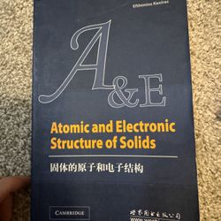 [Book] Atomic and Electronic Structure of Solids