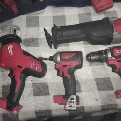 Milwaukee Fuel Combo Hack Saw Sawzall And Drills