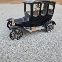 Vintage Gowland & Gowland 1915 Model T Model Car Copyright 1952 With Driver Antique Classic 