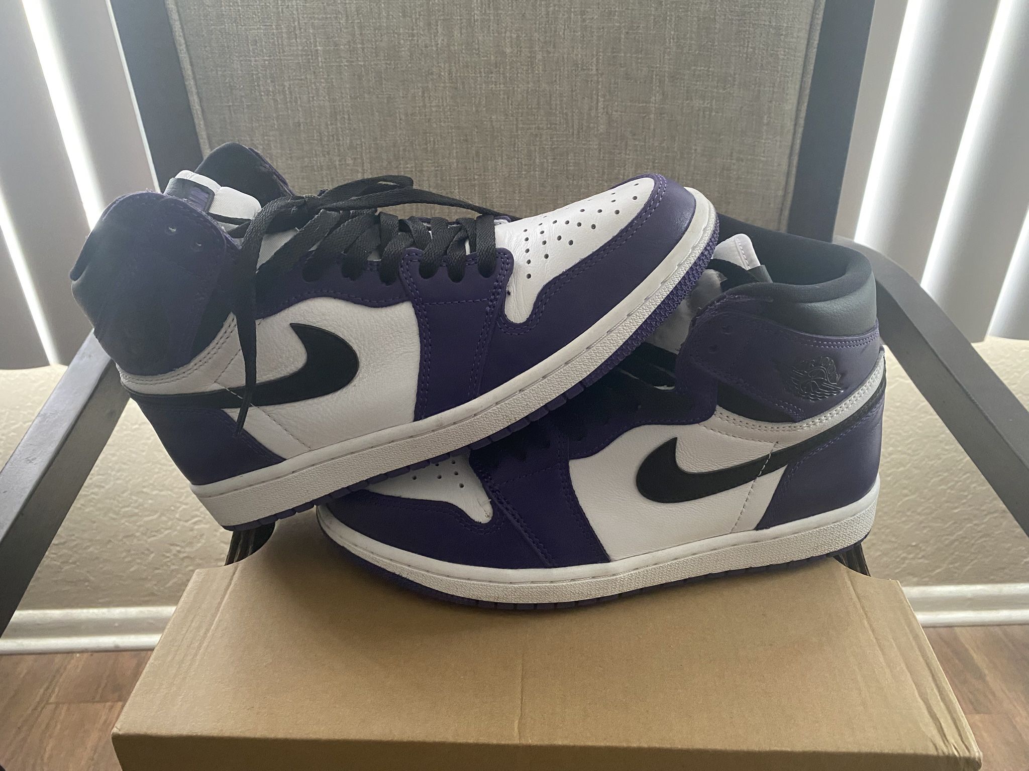 Jordan 1 Court Purple Size 8
