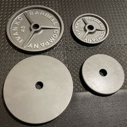  IVANKOS Weight Plates, Olympic/Reconditioned. 45s and 25s    Yes you can buy it by Pair: Pair of 45s.  for $ 167 Pair of 25s.  for $ 95
