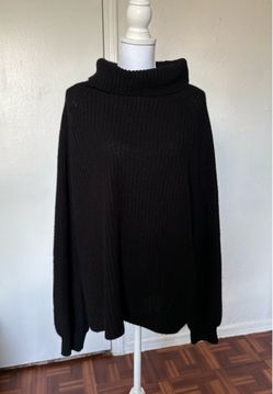 Heart N Crush women’s black knitted cowl neck sweater size XXL