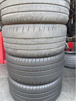 (4) 245/35ZR20 SET OF USED TIRES MICHELIN CUP2 60% LIFE !