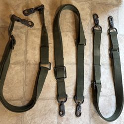 Vintage US Military vehicle troop strap 60 inch canvas 