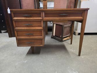 MCM Bakersfield Model Singer Sewing Machine Cabinet / Desk