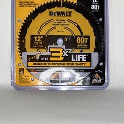 New-Dewalt Miter Saw Blade 12in 80 Teeth