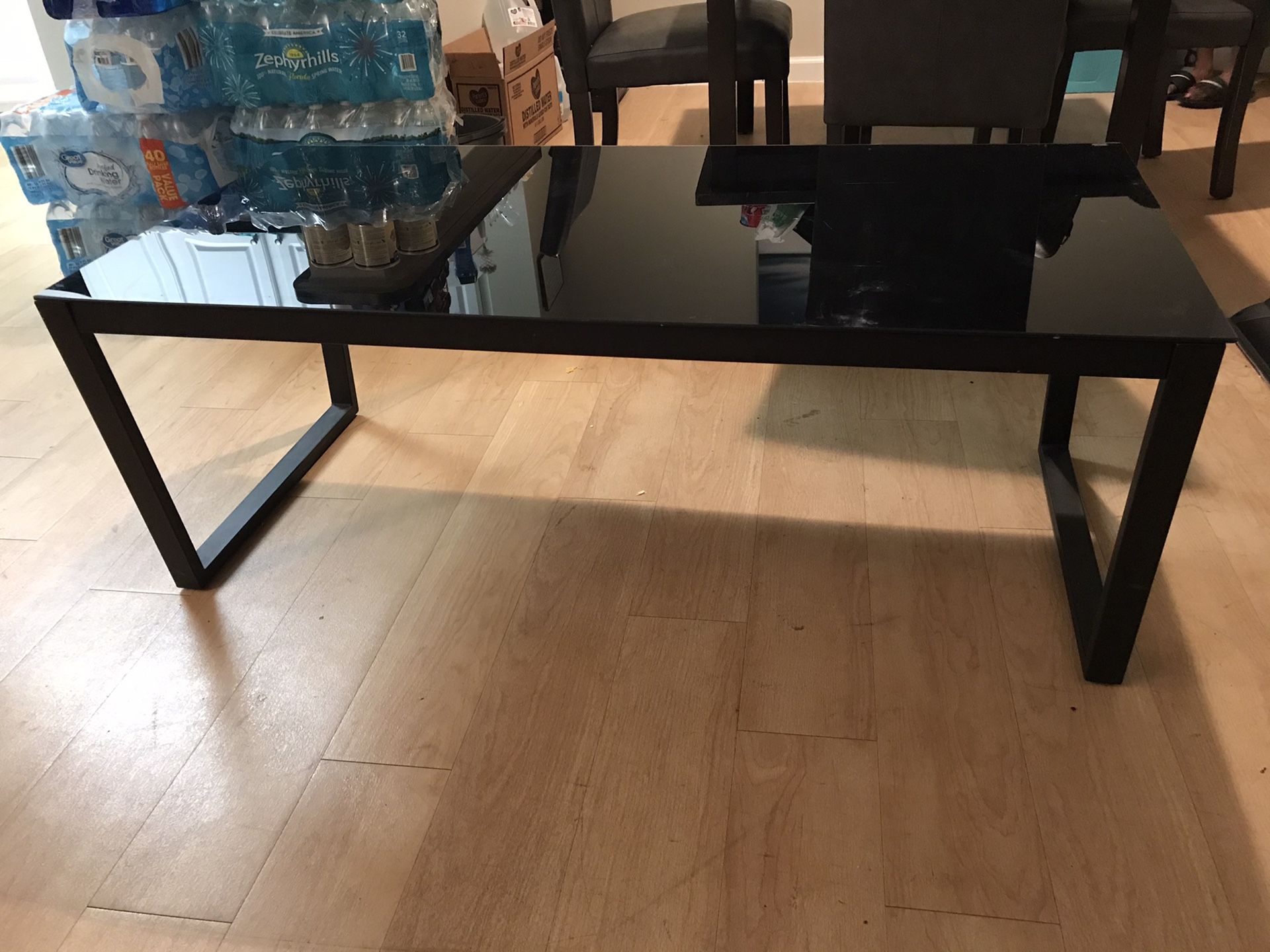 Tempered Glass Coffee Table and 2 end tables