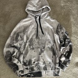 *RARE* Burberry Rave print hoodie 