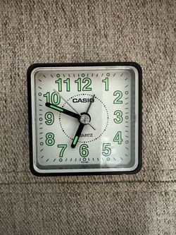 Casio Quartz Travel Alarm Clock Time