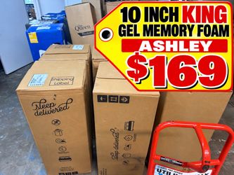 Ashley 10 Inch King Gel Memory Foam Mattress
