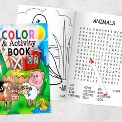 Color & Activity Book - Farm