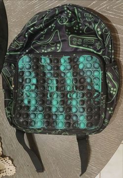 Gamer-themed "Pop It" fidget children's backpack