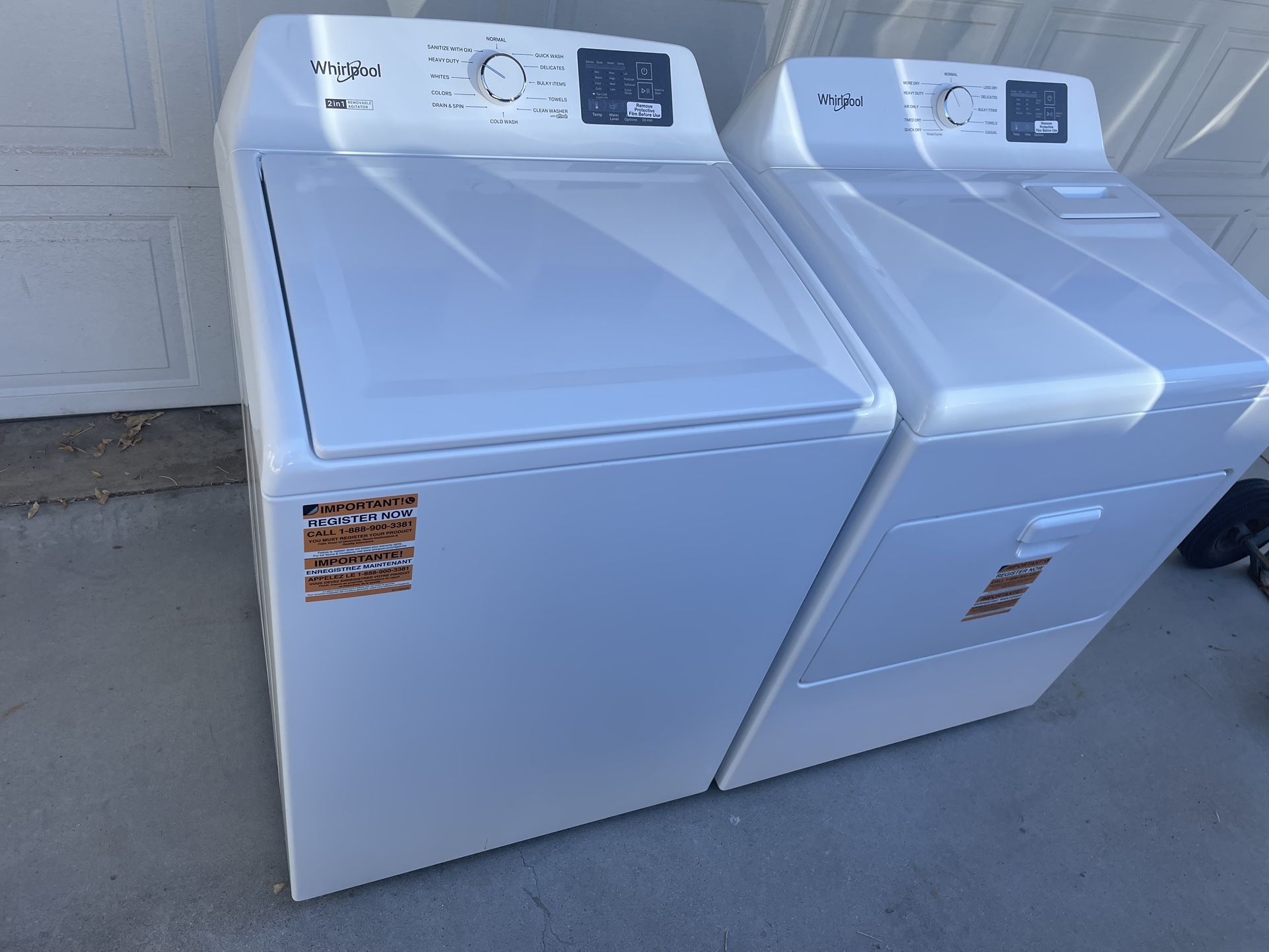  Whirlpool W/D Set NEW $850