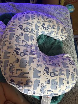 Baby Nursing Pillow with Animal Print Cover