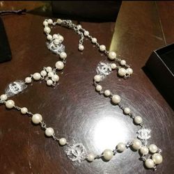 Pearl CC Necklace