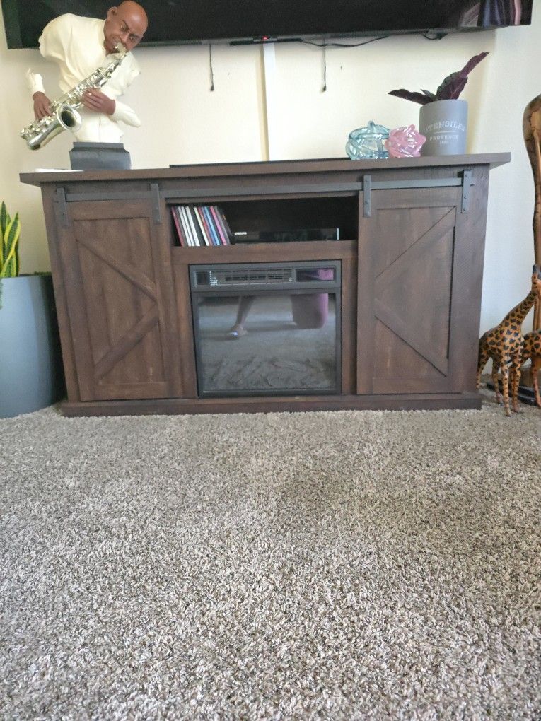Duraflame Entertainment Cabinet With Remote