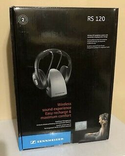 Sennheiser RS 120 wireless stereo headphone system! Listen to music or TV completely silently when others are sleeping. BRAND NEW! Reduced April 2021.