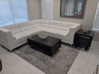 Wooden coffee table and side table
