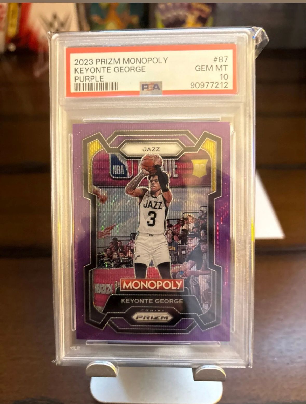 Keyonte George Purple Monopoly RC PSA 10