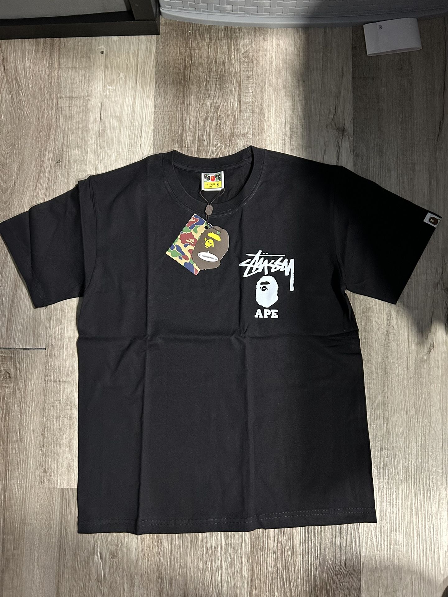 Bape stussy tee shirt
