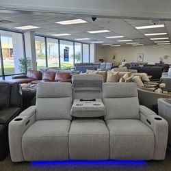 Fabric Reclining Sofa  - Greymel 
