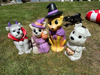 Adorable Halloween Animal Blow Molds